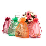50Pcs 13x18cm Organza Jewelry Gift Bags 23colors Drawstring Pouches
