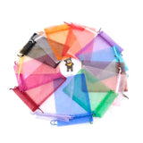 50Pcs 13x18cm Organza Jewelry Gift Bags 23colors Drawstring Pouches