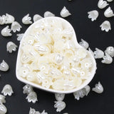50/100pcs Heart Petal Leaf Flower Charms Bracelet Pendants DIY Jewelry