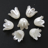 50/100pcs Heart Petal Leaf Flower Charms Bracelet Pendants DIY Jewelry