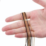 2m Stainless Steel Rose Gold/Gold Link Chain Necklace Bulk Cable 2mm Width