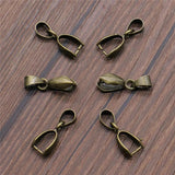 30pcs Copper Pendant Clip Clasp Pinch Clip Bail Beads Jewelry Findings