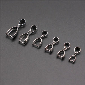 30pcs Copper Pendant Clip Clasp Pinch Clip Bail Beads Jewelry Findings