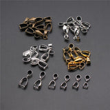 30pcs Copper Pendant Clip Clasp Pinch Clip Bail Beads Jewelry Findings