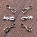 30pcs Copper Pendant Clip Clasp Pinch Clip Bail Beads Jewelry Findings