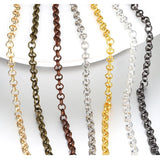 2M Copper Link Necklace Chain Bulk for DIY Jewelry Making