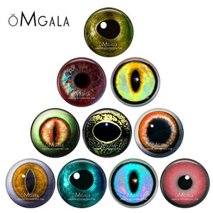 Cat Dragon Animals Toy Eyes Art Glass Cabochons DIY Making Accessories