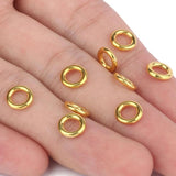 50pcs/lot 8x2mm Silver Metal Hoops Earring Wires for DIY Jewelry Making