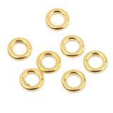 50pcs/lot 8x2mm Silver Metal Hoops Earring Wires for DIY Jewelry Making