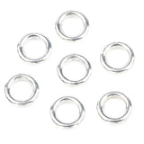 50pcs/lot 8x2mm Silver Metal Hoops Earring Wires for DIY Jewelry Making
