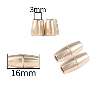 5 Sets Copper Magnetic Clasps Closure Leather Cord Bracelet DIY Jewelry Making