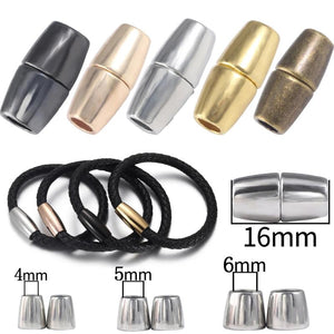 5 Sets Copper Magnetic Clasps Closure Leather Cord Bracelet DIY Jewelry Making