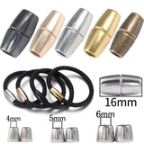 5 Sets Copper Magnetic Clasps Closure Leather Cord Bracelet DIY Jewelry Making