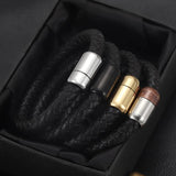 5 Sets Copper Magnetic Clasps Closure Leather Cord Bracelet DIY Jewelry Making