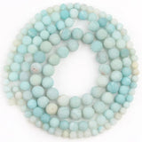 Matte Dull Polish Agates Amazonite Beads for Bracelet Making