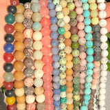 Matte Dull Polish Agates Amazonite Beads for Bracelet Making