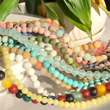 Matte Dull Polish Agates Amazonite Beads for Bracelet Making