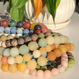 Matte Dull Polish Agates Amazonite Beads for Bracelet Making