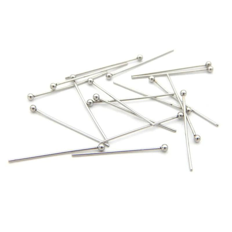 100pcs Stainless Steel Ball Pins for Diy Jewelry Making Head Pins Findings