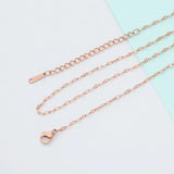 5pcs Stainless Steel Water-wave Chain Necklace 40 45 50 Length for DIY Pendant