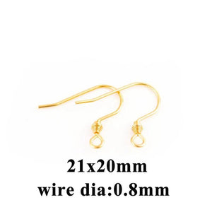 50pcs Stainless Steel Earrings Clasps Fish Hook Earwire Jewelry Supplies DIY