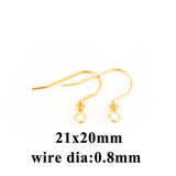 50pcs Stainless Steel Earrings Clasps Fish Hook Earwire Jewelry Supplies DIY