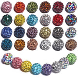 Round Rhinestone Crystal Beads for DIY Bracelet Bohemia Jewelry