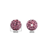 Round Rhinestone Crystal Beads for DIY Bracelet Bohemia Jewelry