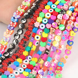 Smiley Animal Fruit Clay Beads Jewelry Making DIY Accessories