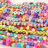 Smiley Animal Fruit Clay Beads Jewelry Making DIY Accessories