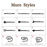 Lemegeton Name Rings For Women Stainless Steel Couple Ring