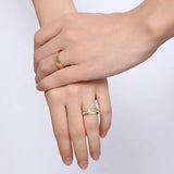 Tone Wedding Bands Ring 6mm Stainless Steel Mens Womens Love Gift US Size 5-13