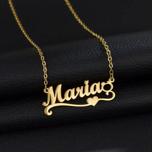 Heart Name Star Personalized Pendant Necklace