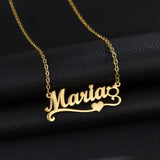 Heart Name Star Personalized Pendant Necklace