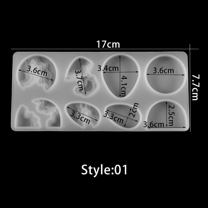 Water Drop Pendant Silicone Casting Mold for Resin Craft