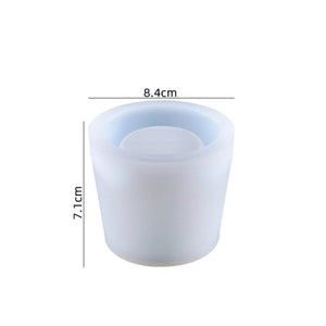 DIY Plant Vase Silicone Mould Plaster Flower Pot Resin Molds Pen Holder Crafts