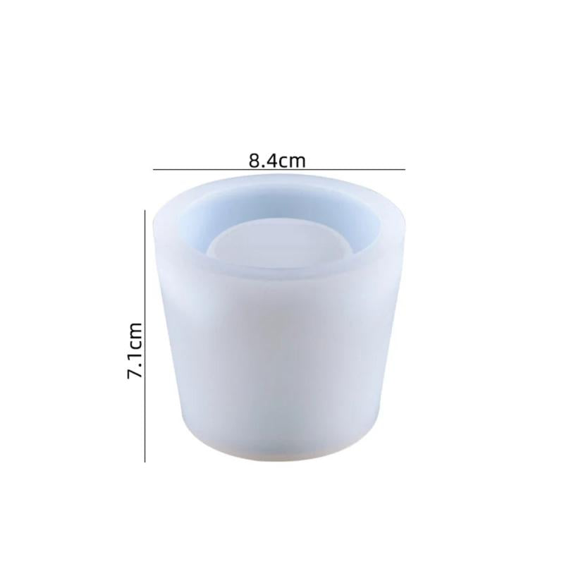 DIY Plant Vase Silicone Mould Plaster Flower Pot Resin Molds Pen Holder Crafts