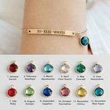 Personalized Birthstone Bracelet Friendship Bracelet Sister Bridesmaid Jewelry