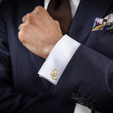 Men's Stainless Steel Initials Cufflinks