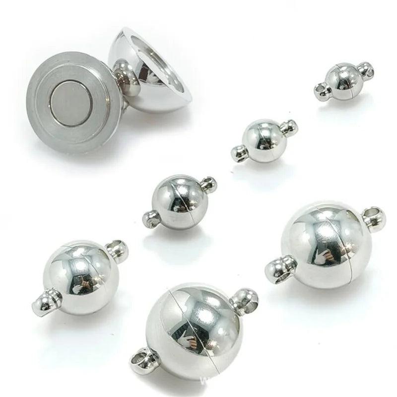 10pcs Magnetic Lobster Clasps Ball Hook Bracelet Necklace DIY Jewelry Findings