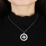 Personalized Heart Tree of Life Necklace for Women Engraved Name Pendant
