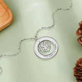 Personalized Heart Tree of Life Necklace for Women Engraved Name Pendant