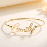 Rose Nameplate Stainless Steel Bracelet for Women