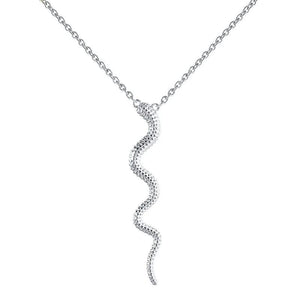 Snake Necklace Silver 925 Pendants Women Jewelry Chain Party Gift