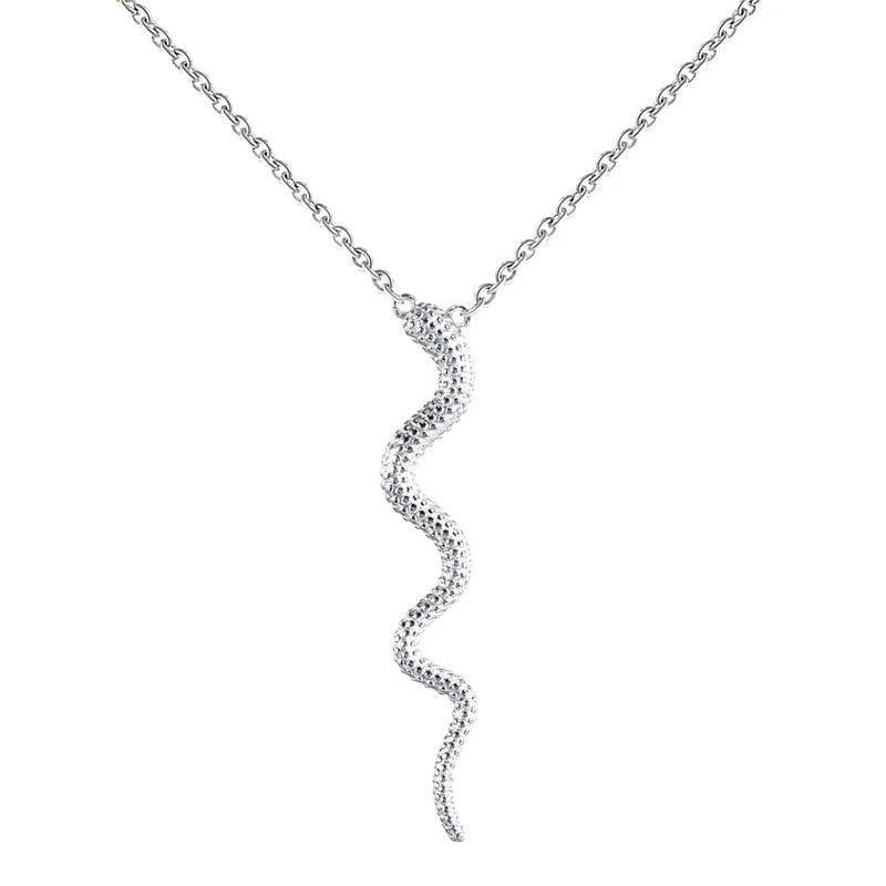 Snake Necklace Silver 925 Pendants Women Jewelry Chain Party Gift