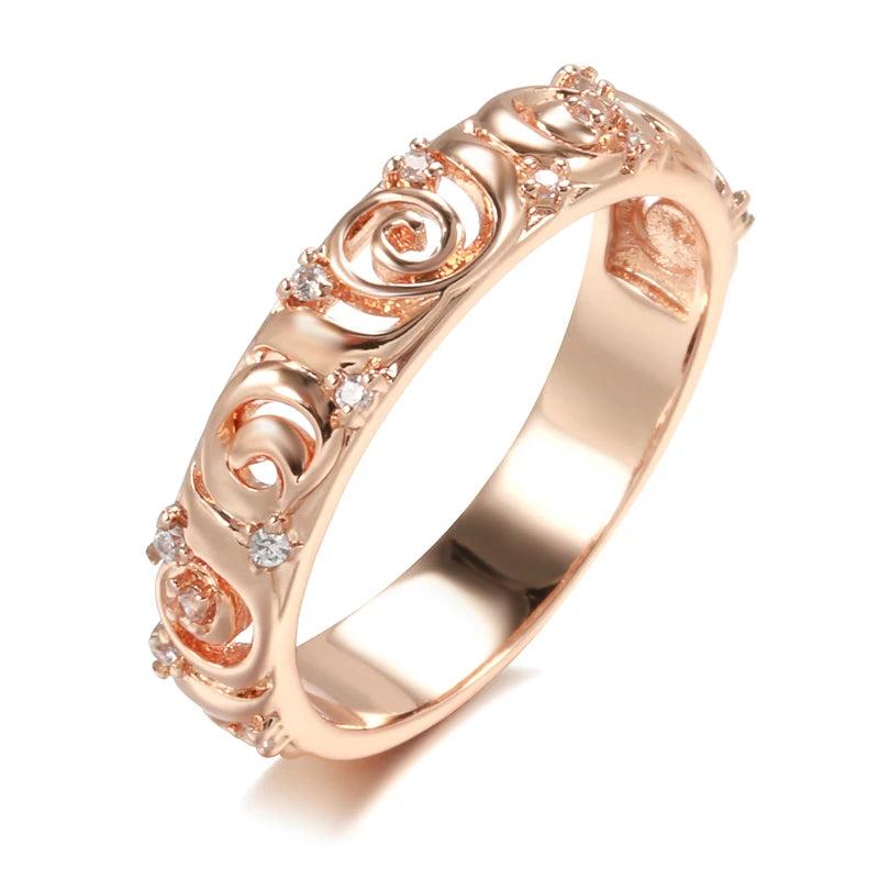 Vintage Spiral Hollow Finger Rings Wedding Party Unusual Rings