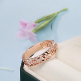 Vintage Spiral Hollow Finger Rings Wedding Party Unusual Rings