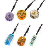 Faceted Round Square Orgonite Resin Pendant Mold Crystals Stones