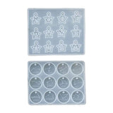 12 Constellations UV Crystal Epoxy Resin Mold DIY Keychain Necklace Pendant Mold