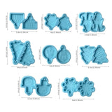 Christmas Series DIY Resin Mold Xmas Tree Snowman Casting Silicone Mould